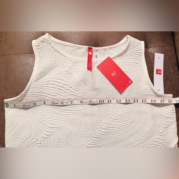NWT IC COLLECTION White Asymmetrical BlouseXS - Picture 9 of 12
